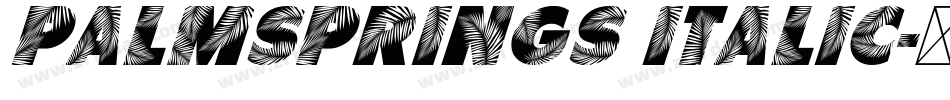 PalmSprings Italic字体转换